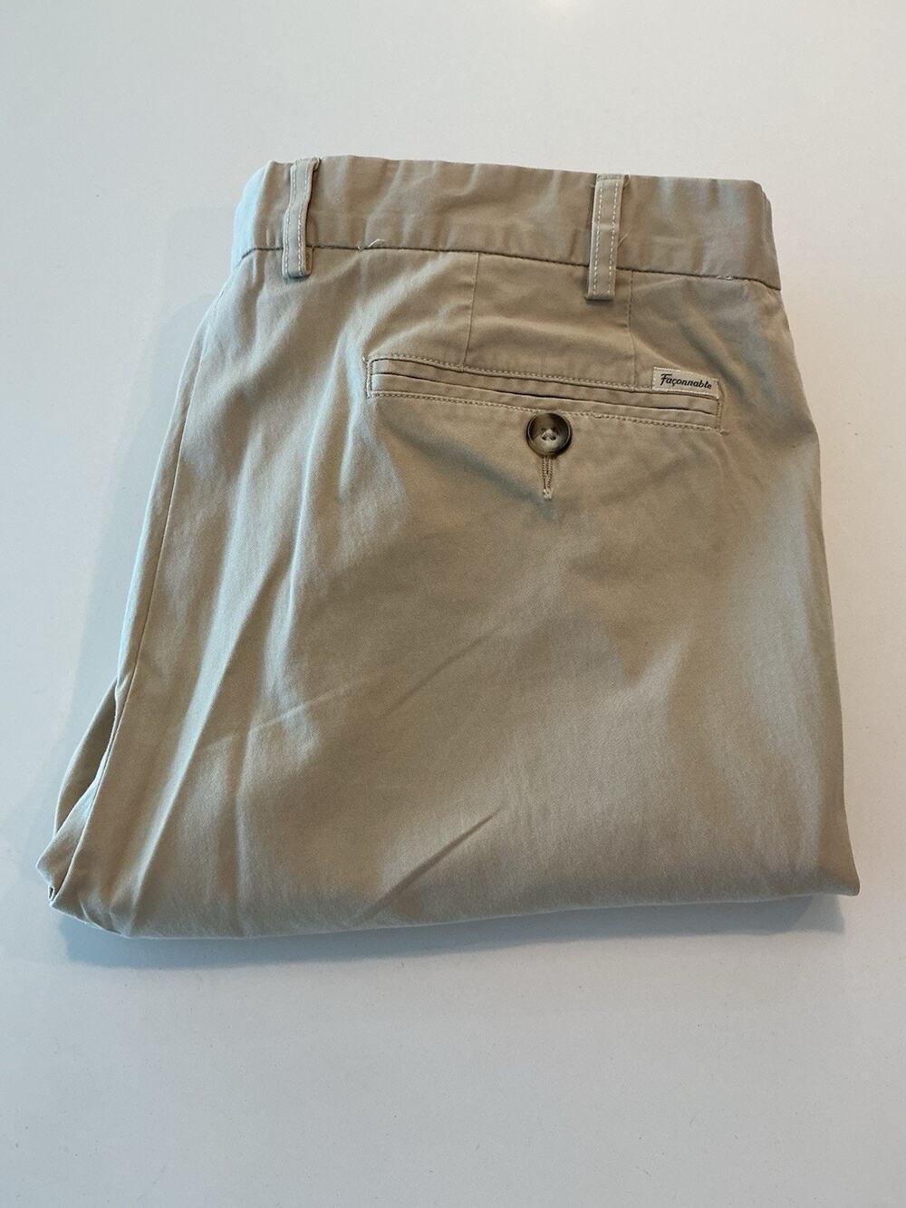 Faconnable Promenade Men’s Khaki Chino Pants Size 36R